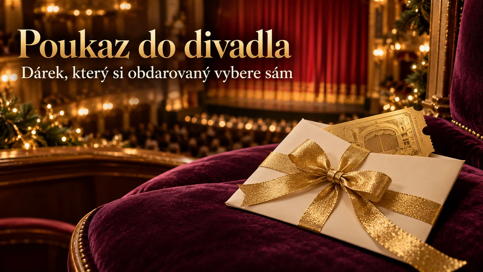 Poukaz do divadla jako dárek: jak funguje poukaz na muzikál, operu i koncert